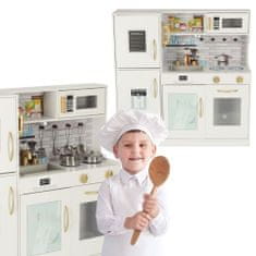 KIK Drevená kuchynka pre deti s chladničkou