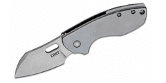 CRKT CR-5311 PILAR SILVER vreckový nôž 6,1 cm, celooceľový
