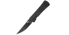 CRKT CR-2903 HISSATSU Black vreckový taktický nôž 9,9 cm, celočierny, G10