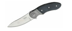 CRKT CR-K300KXP HOOTENANNY BLACK SILVER vreckový nôž 8,5 cm, čierna, oceľ, GRN