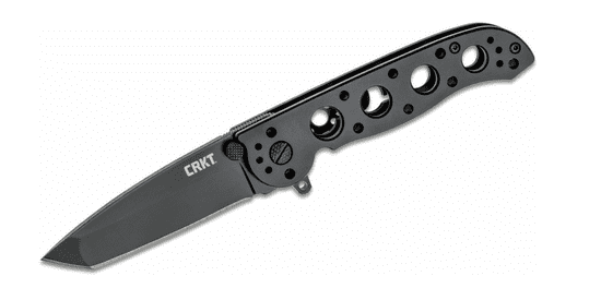 CRKT CR-M16-02KS M16 - 02KS TANTO BLACK vreckový nôž 7,8 cm, celočierny, nerezová oceľ