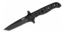 CRKT CR-M16-10KSF M16 - 10KSF taktický vreckový nôž 7,6 cm, celočierny, nerezová oceľ, záštita