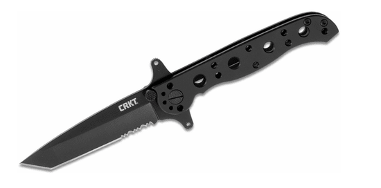 CRKT CR-M16-10KSF M16 - 10KSF taktický vreckový nôž 7,6 cm, celočierny, nerezová oceľ, záštita