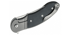 CRKT CR-K300KXP HOOTENANNY BLACK SILVER vreckový nôž 8,5 cm, čierna, oceľ, GRN