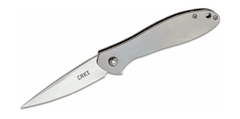 CRKT CR-K456XXP EROS LARGE SILVER vreckový nôž 7,2 cm, celooceľový