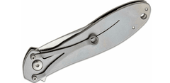 CRKT CR-K456XXP EROS LARGE SILVER vreckový nôž 7,2 cm, celooceľový