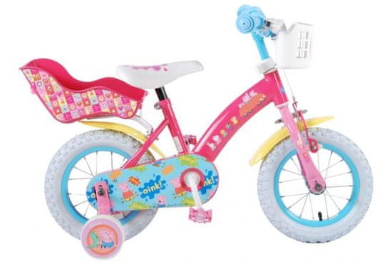 Volare Detský bicykel pre dievčatá, Peppa Pig ,,12" - ružový