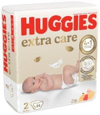 Huggies Plienky jednorázové Extra Care 2 (3-6 kg) 24 ks