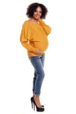 PeeKaBoo Dámsky tehotenský sveter Barcs horčicová Universal