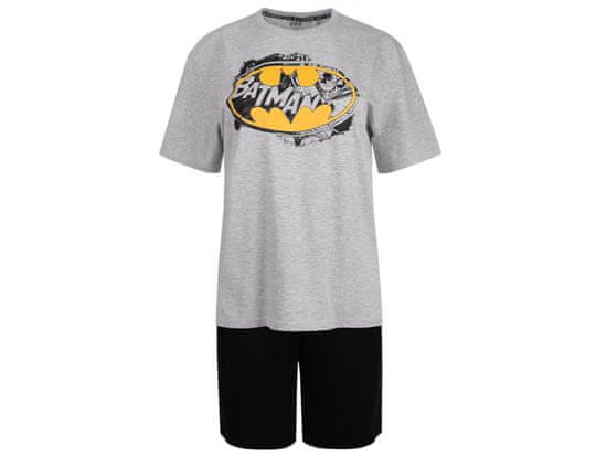 sarcia.eu Batman Pánske pyžamo s krátkym rukávom, sivočierne letné pyžamo