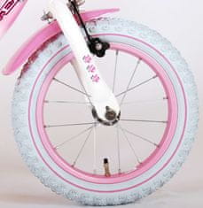 Volare Detský bicykel Rose – dievčenský – 14 palcový – ružovo-biely – 95 % zostavené