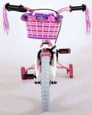 Volare Detský bicykel Rose – dievčenský – 14 palcový – ružovo-biely – 95 % zostavené