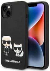 Karl Lagerfeld Kryt KLHMP14SSSKCK iPhone 14 6,1" hardcase black Liquid Silicone Karl & Choupette Magsafe (KLHMP14SSSKCK)