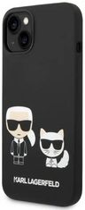 Karl Lagerfeld Kryt KLHMP14SSSKCK iPhone 14 6,1" hardcase black Liquid Silicone Karl & Choupette Magsafe (KLHMP14SSSKCK)