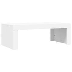 Vidaxl Konferenčný stolík biely 102x50x36 cm kompozitné drevo