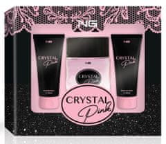 NG Perfumes NG Darčeková sada pre ženy, parfumovaná voda a sprchový gél, Crystal pink
