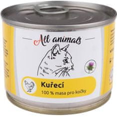All Animals konz. pre mačky kuracie mäso mleté 200g