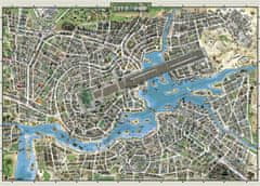 Heye Puzzle Map Art: Mesto popu 2000 dielikov