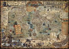 Heye Puzzle Map Art: Svet pirátov 2000 dielikov