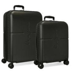 Jada Toys Sada luxusných ABS cestovných kufrov 70cm/55cm PEPE JEANS HIGHLIGHT Negro, 7689521