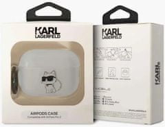 Karl Lagerfeld Púzdro Airpods Pro 2 cover transparent Ikonik Choupette (KLAP2HNCHTCT)