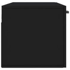 Vidaxl Nástenná skrinka čierna 100x36,5x35 cm kompozitné drevo