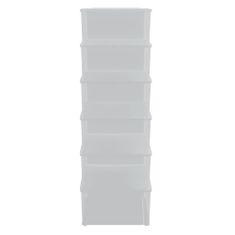 Vidaxl Plastové úložné boxy 6 ks 10 l stohovateľné