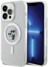 Karl Lagerfeld Kryt KLHMP14XHGKCNOT iPhone 14 Pro Max 6.7" transparent hardcase Karl&Choupette Glitter MagSafe (KLHMP14XHGKCNOT)