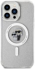 Karl Lagerfeld Kryt KLHMP14XHGKCNOT iPhone 14 Pro Max 6.7" transparent hardcase Karl&Choupette Glitter MagSafe (KLHMP14XHGKCNOT)