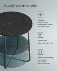 Artenat Odkladací stolík Arnolad, 45 cm, čierna