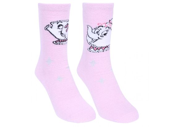 Disney Kráska a zviera DISNEY Ružový pohár na ponožky Chaise