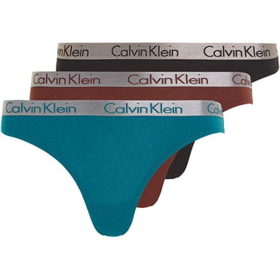 Calvin Klein 3 PACK - dámske nohavičky Bikini QD3561E-IIL