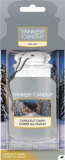 Yankee Candle Candlelit Cabin vôňa do auta - papierová auto visačka