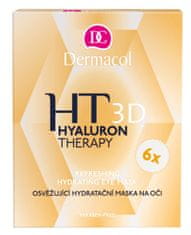 Dermacol Hyaluron Therapy 3D osvěžující hydratační maska na oči 6 × balení (2 × 3 g)