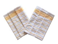 Svitap J.H.J. SVITAP Utierka Negatív egyptská bavlna 50x70 cm biela / žltá 3 ks