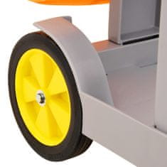 Vidaxl Upratovací vozík s vedrom na mop polypropylén