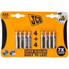 HJ Batéria AAA/LR03 JCB SUPER ALKALINE 8ks (blister)