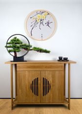 Bondek Pokojová dekorativní bonsai - Borovice v kruhovém podstavci (PN-11)
