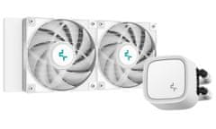 DEEPCOOL vodný chladič LE520 / 2x120 mm fan / ARGB / Intel aj AMD (LG1700) / biely