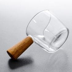 Northix Sklenený pohár s drevenou rúčkou - 100 ml 