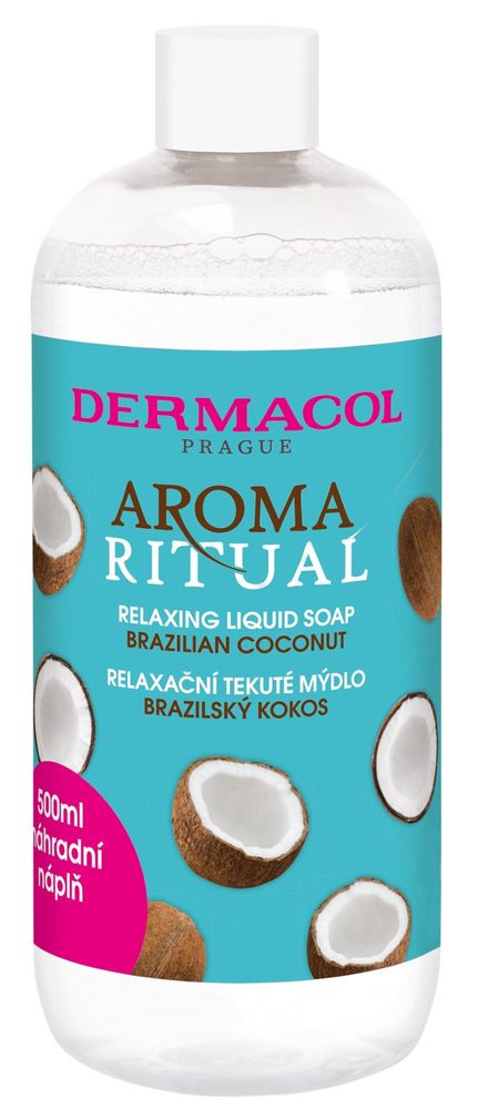 Dermacol Aróma Náhradná náplň tekuté mydlo brazílsky kokos 500 ml