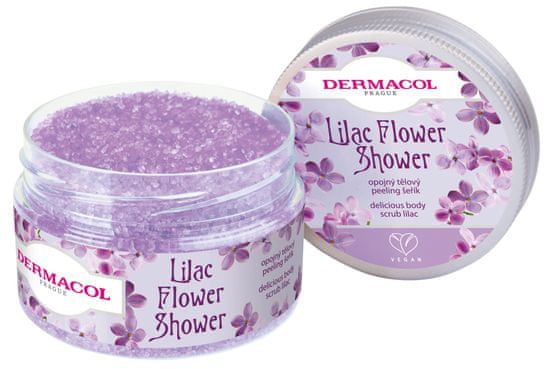 Dermacol Flower shower telový peeling Orgován 200 g