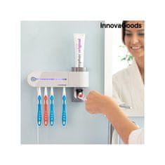 InnovaGoods UV sterilizátor zubnej kefky so stojanom a dávkovačom zubnej pasty, 3198