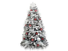 LAALU Ozdobený umelý vianočný stromček so 222 ks ozdôb POLÁRNA ČERVENÁ 300 cm so stojanom a vianočnými ozdobami