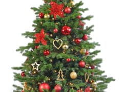 LAALU Ozdobený umelý vianočný stromček so 106 ks ozdôb VIANOČNÉ HVIEZDY 150 cm so stojanom a vianočnými ozdobami