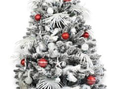 LAALU Ozdobený umelý vianočný stromček so 222 ks ozdôb POLÁRNA ČERVENÁ 400 cm so stojanom a vianočnými ozdobami