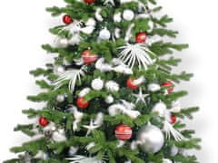 LAALU Zdobený umelý vianočný stromček s 222 ozdobami POLAR RED II 600 cm stromček so stojanom a vianočnými ozdobami