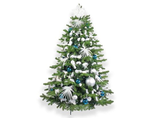 LAALU Ozdobený umelý vianočný stromček so 215 ks ozdôb POLÁRNA MODRÁ II 450 cm so stojanom a vianočnými ozdobami