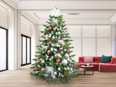 LAALU Zdobený umelý vianočný stromček s 222 ozdobami POLAR RED II 500 cm stromček so stojanom a vianočnými ozdobami