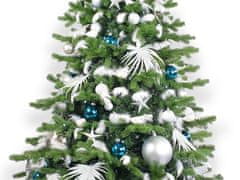 LAALU Zdobený umelý vianočný stromček s 215 ozdobami POLAR BLUE II 600 cm stromček so stojanom a vianočnými ozdobami